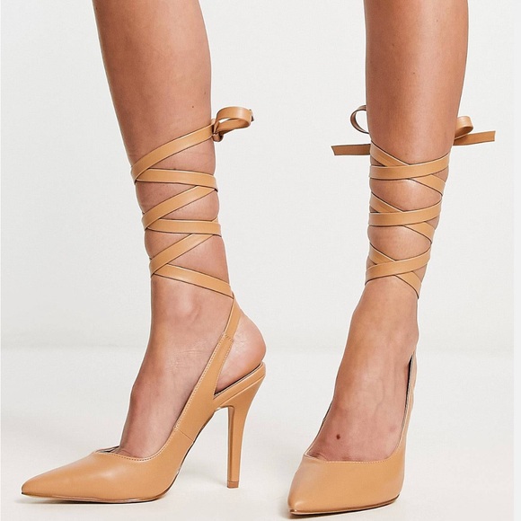 RAID LONDON heels with ankle tie - Picture 2 of 5